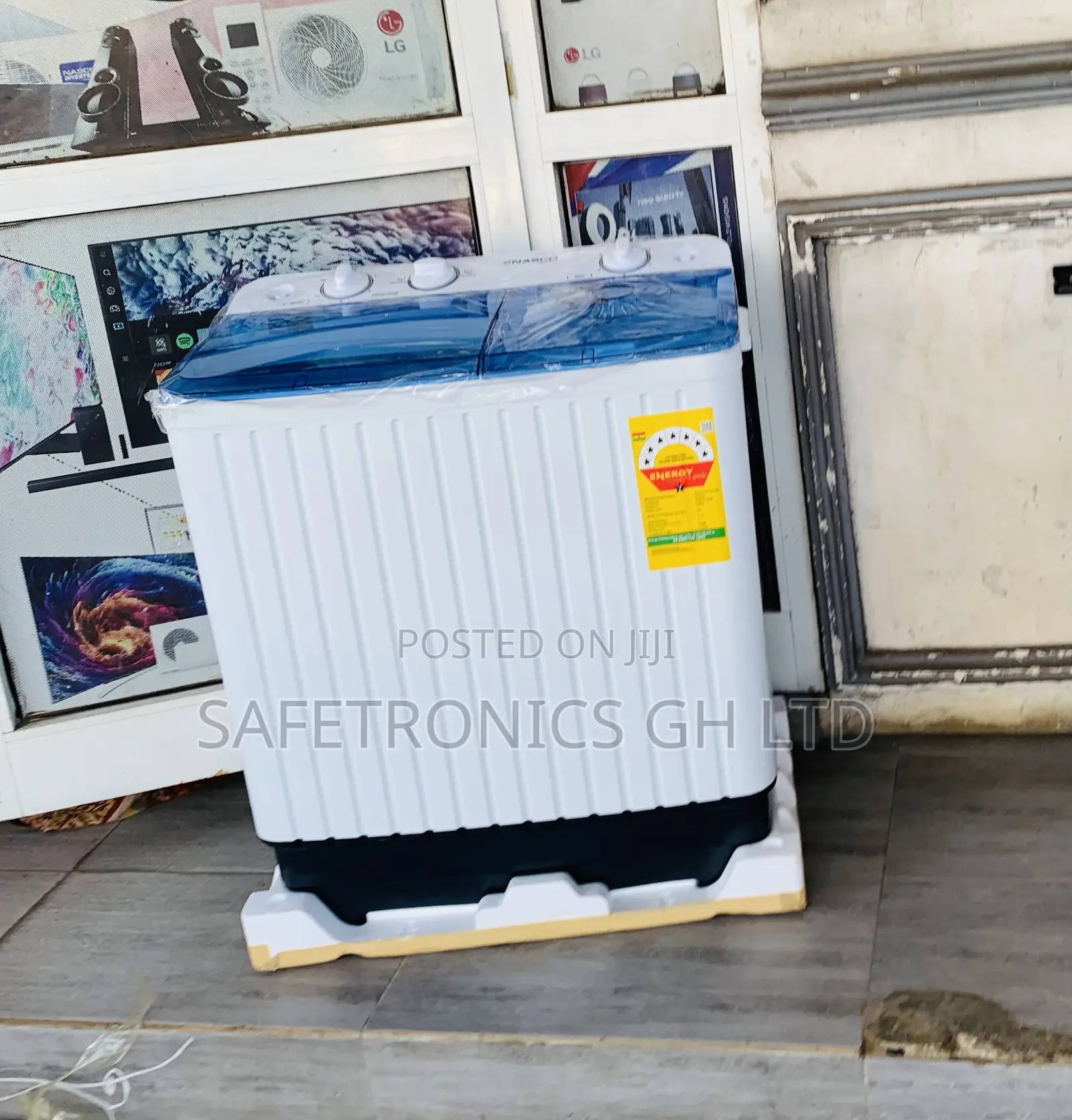 Secure Fast Nasco Twin Top Washing Machine 8kg-Nas-08-Tw