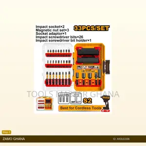 33 PCS Impact Screwdriver Bits and Sockets - Akdl63306