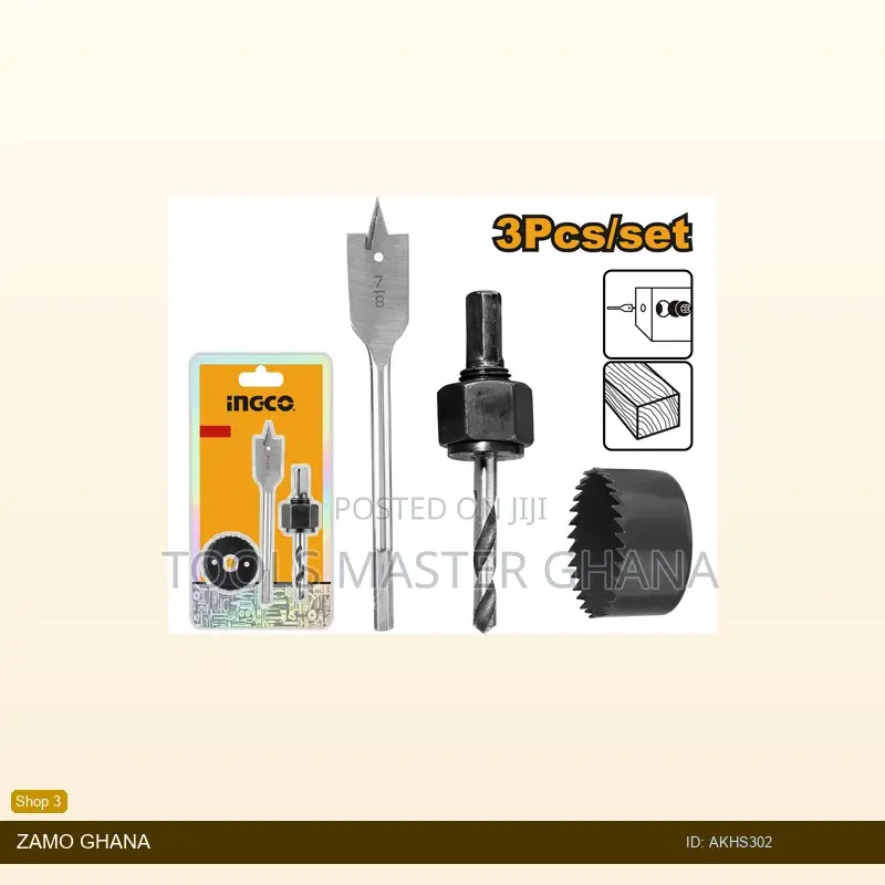 3pcs Lock Installation Hole Saw - Akhs302