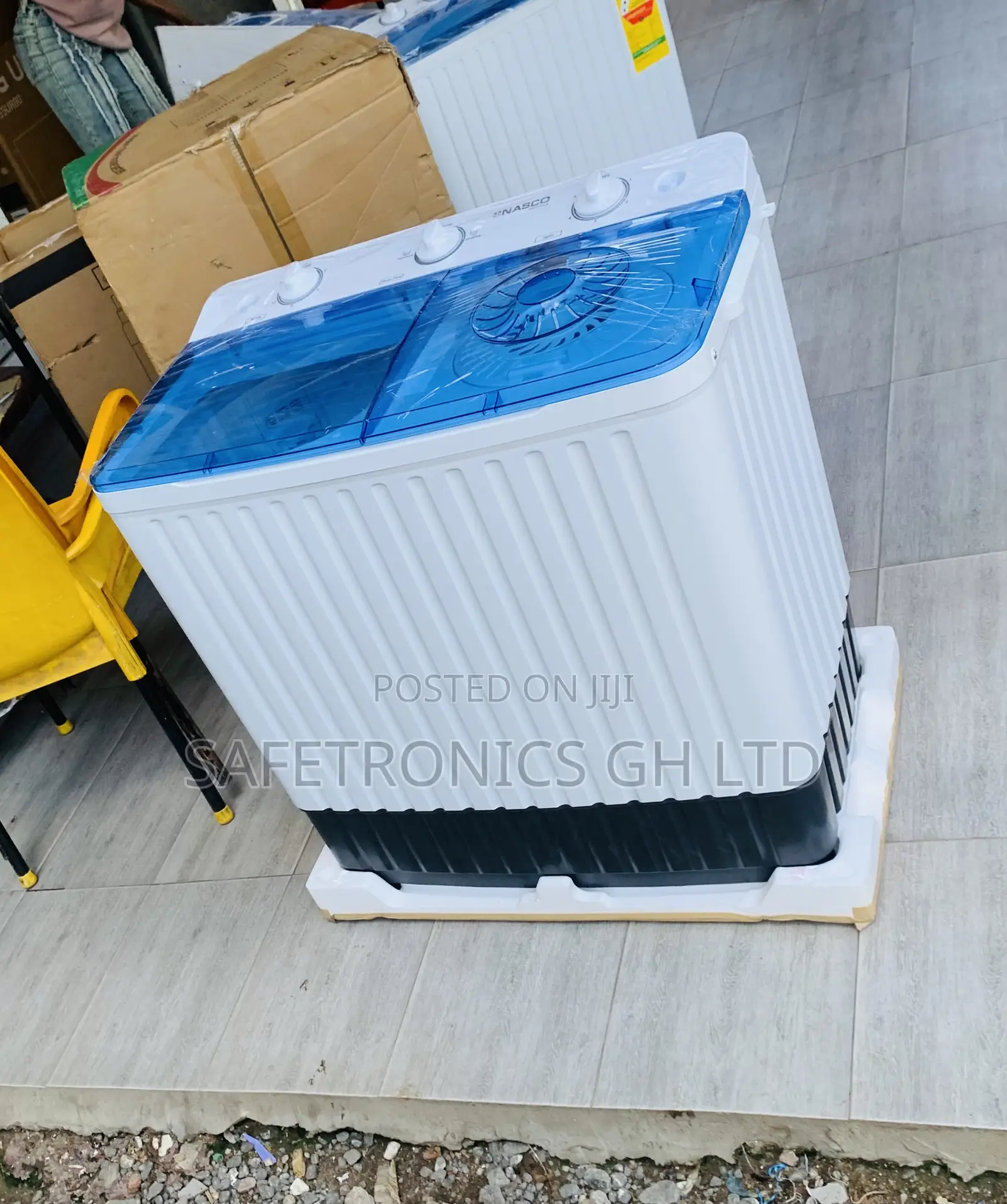 Neatly Sealed Nasco 10kg Semi-Auto Washing Machine Top-Load Twin-Tub
