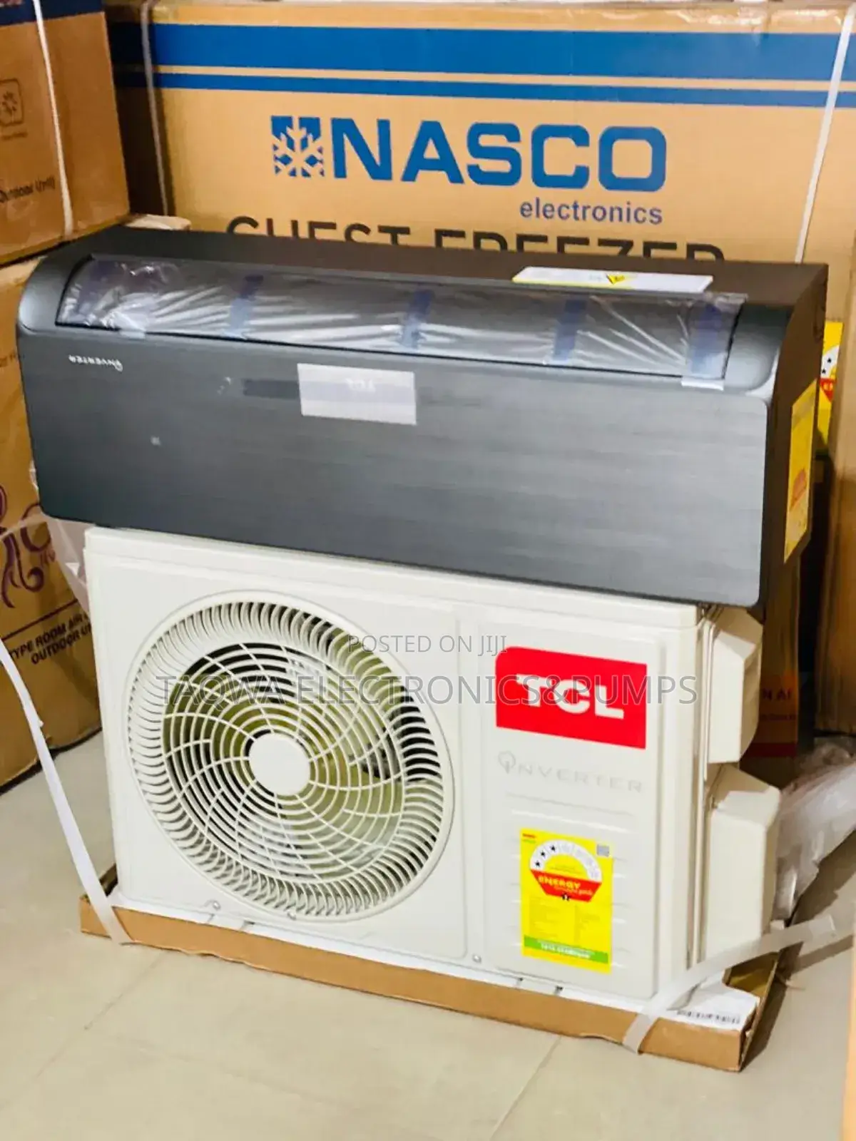 Beautiful TCL 1.5hp Black Inverter Air Conditioner