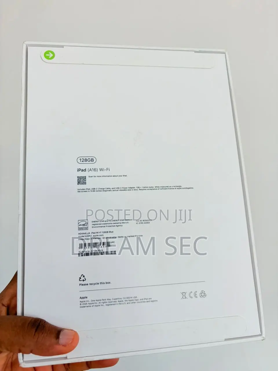 New Apple iPad (2025) 128 GB Blue