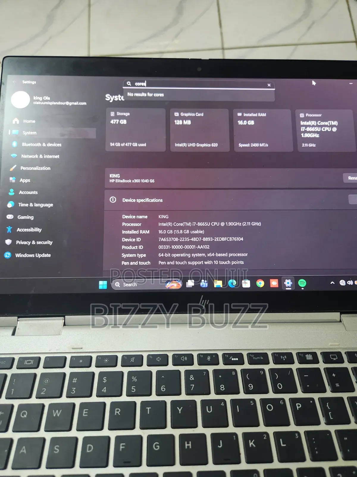 Laptop HP Elite x360 830 G10 16GB Intel Core i7 SSD 512GB