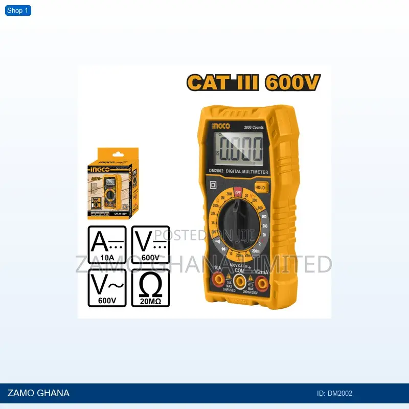 Digital Multimeter 2000 Counts Super - Dm2002