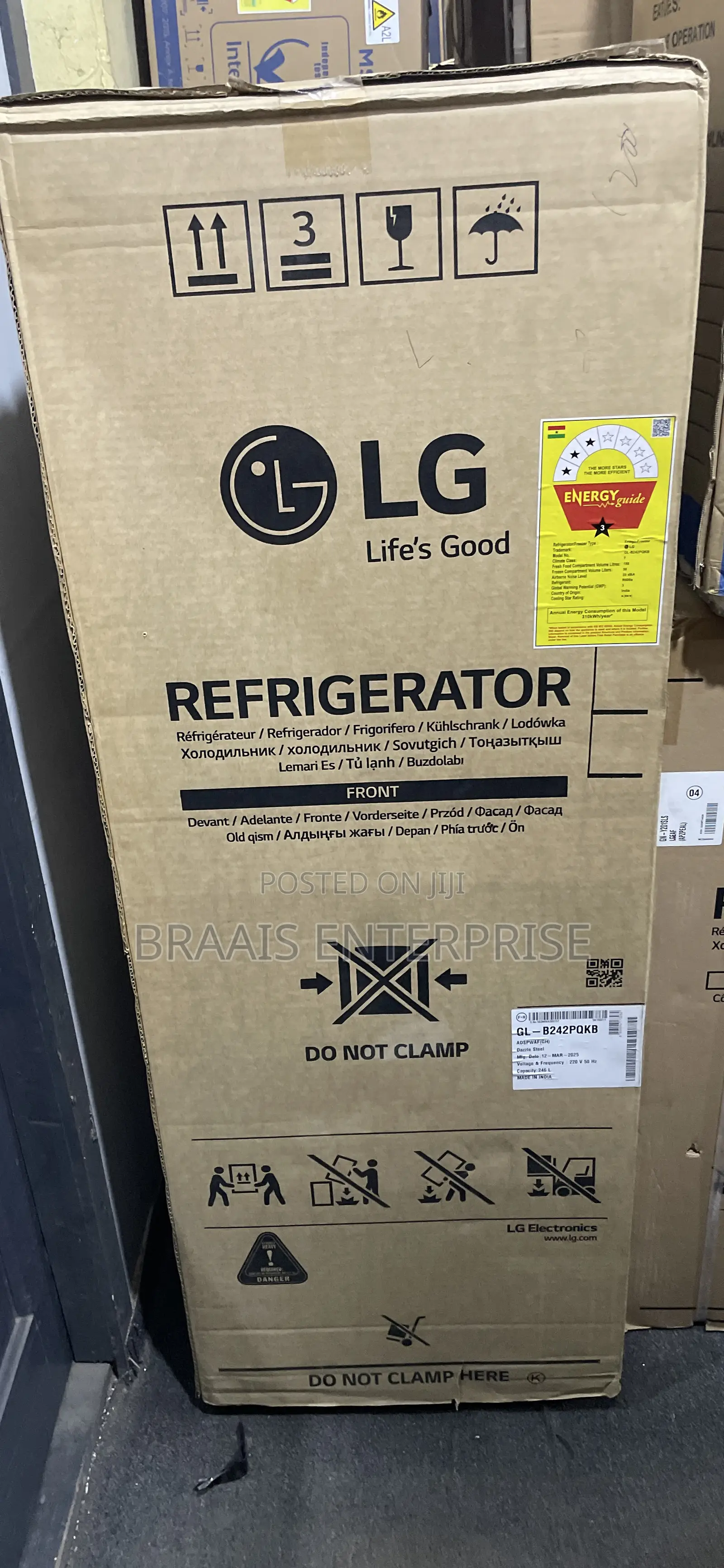 Lg 263 L Top-Freezer Refrigerator