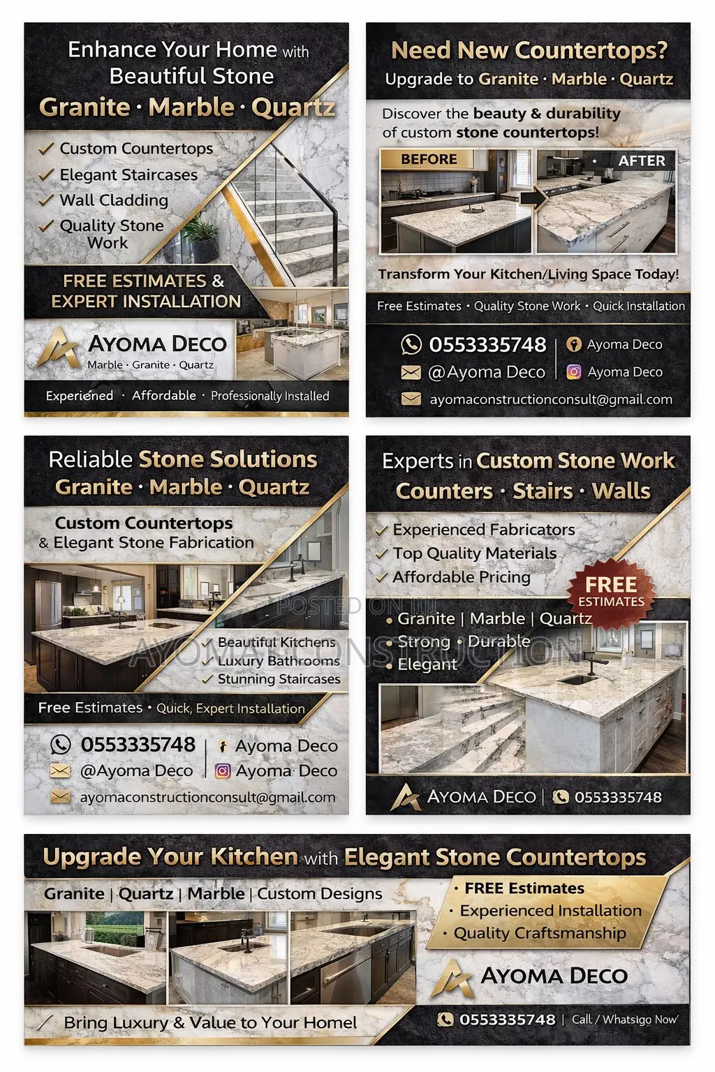 Quartz Mable and Granite Fabrication