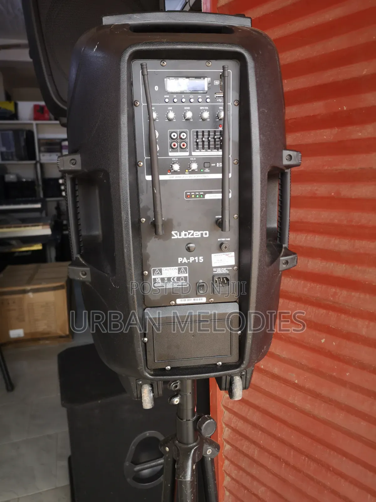 Subzero Pa-P15 Portable Speaker System With 2 Microphones