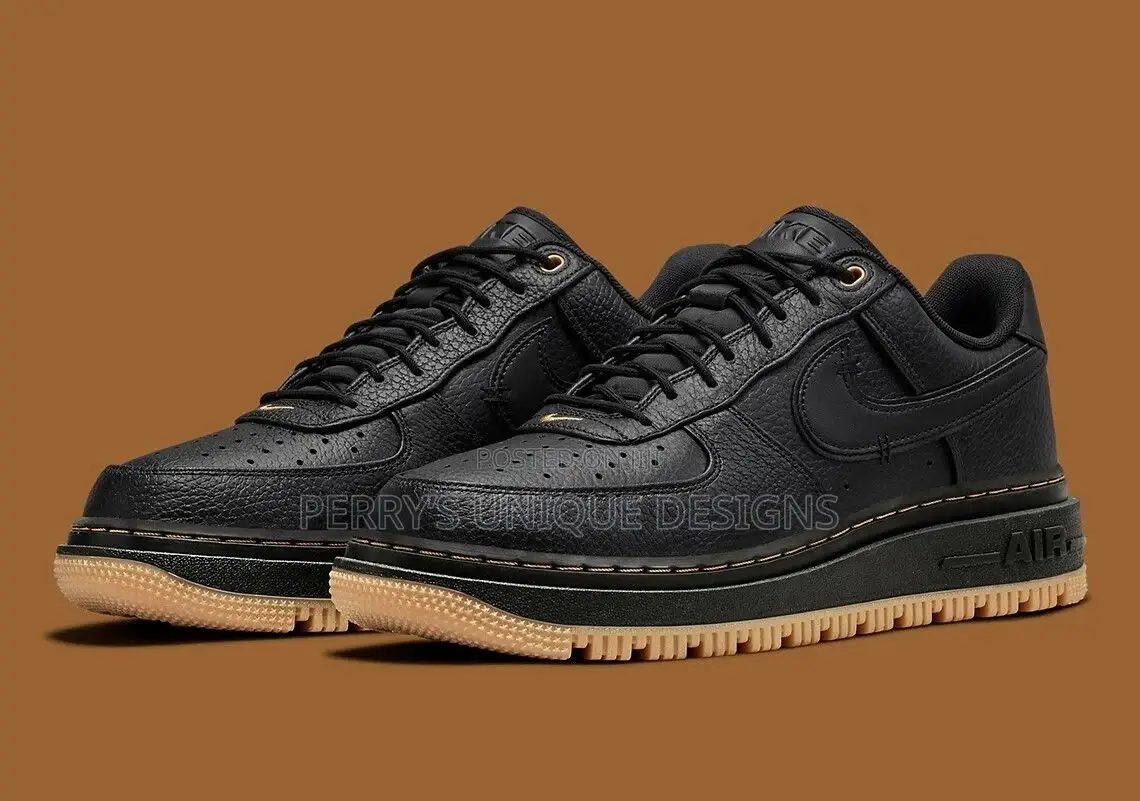Nike Air Force 1 Luxe Black Gum Edition