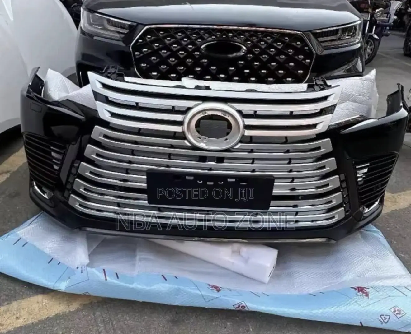 Lexus Lx600 2022-26 Front Bumper Chrome Grill and Black Bumper