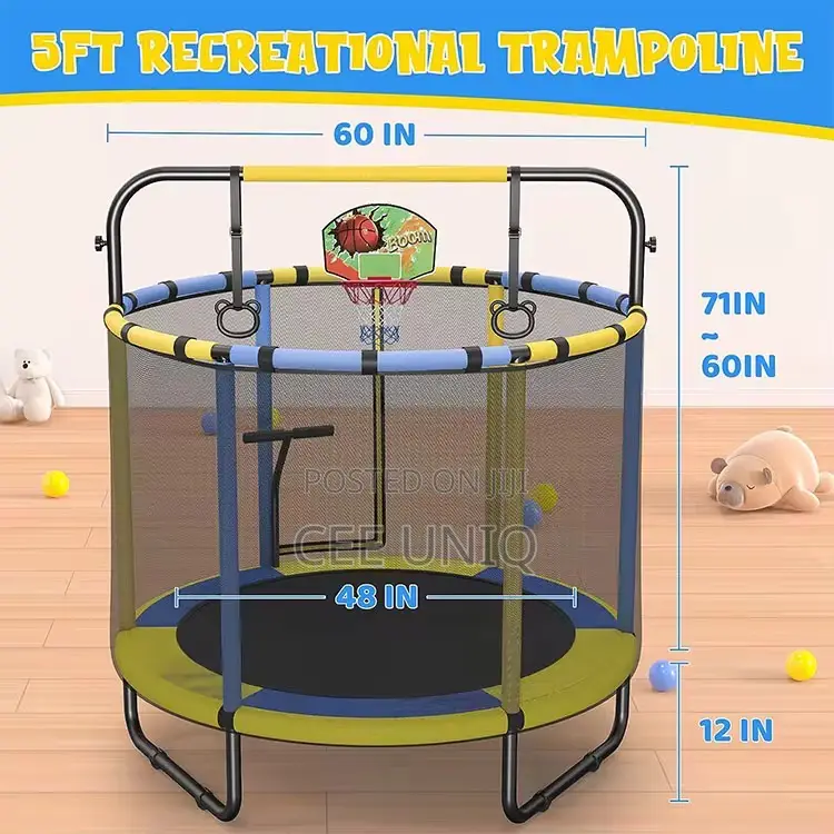 Indoor and Outdoor Trampoline for Toddlers