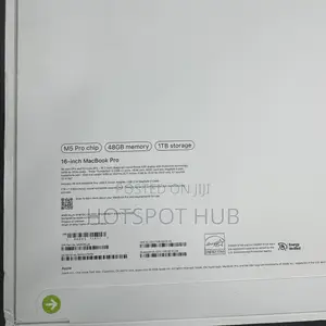 New Apple MacBook Pro 2026 M5 Pro 16-inch 48GB Apple M5 Pro SSD 1T