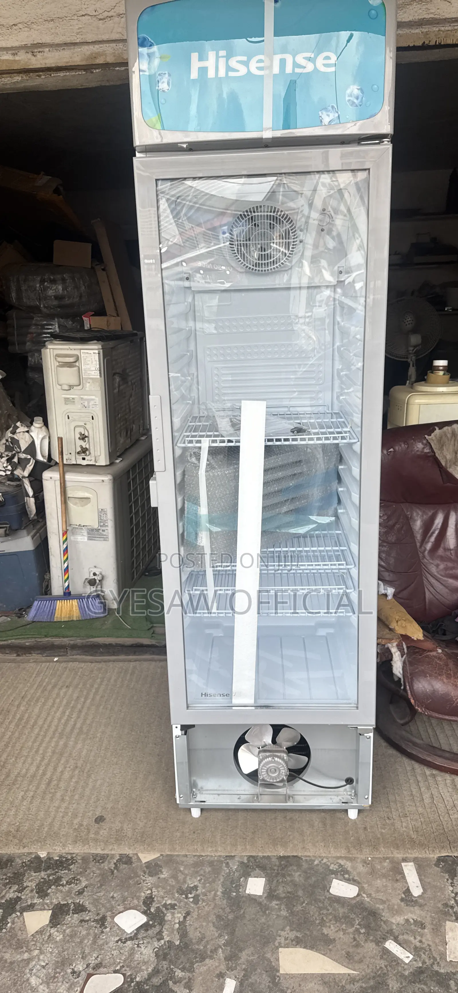 Hisense Upright Glass Door Chiller – Commercial Display Fridge
