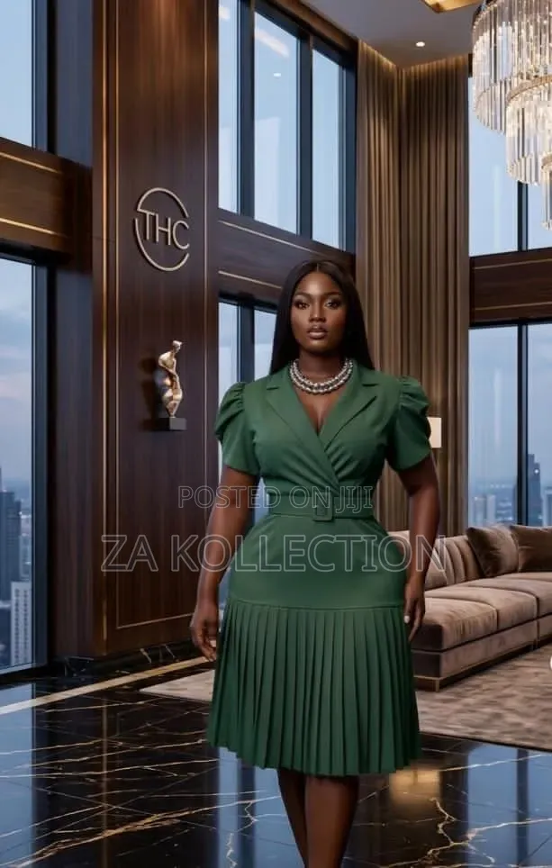 Women Fitted Pencil Official Dress