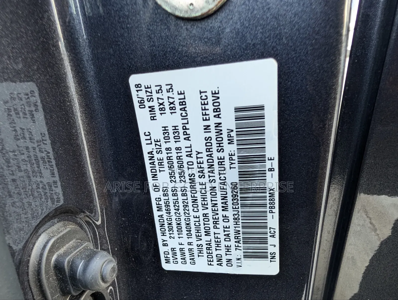 Honda CR-V EX-L AWD 2018 Gray