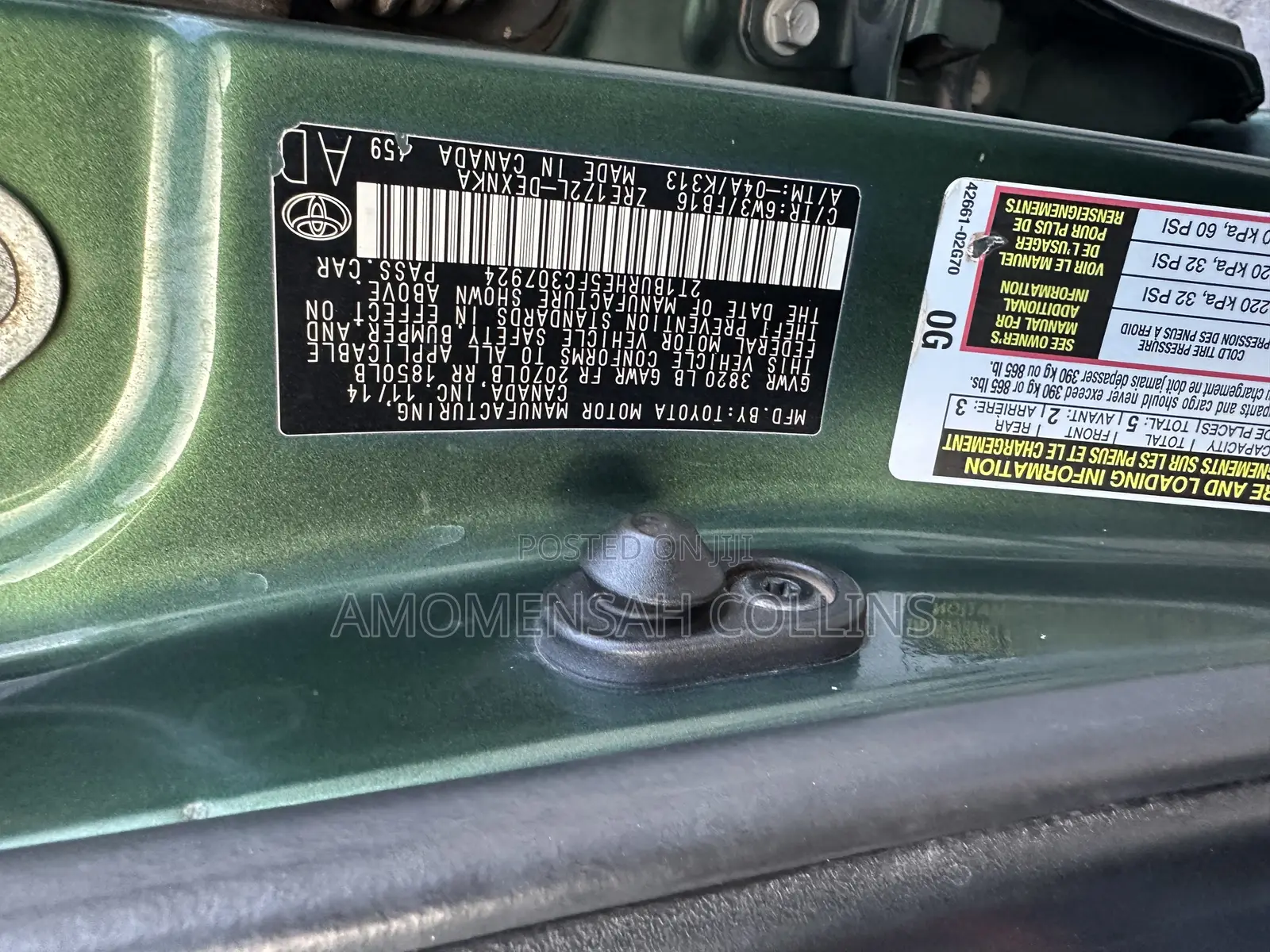 Toyota Corolla L 4dr Sedan (1.8L 4cyl 4A) 2015 Green