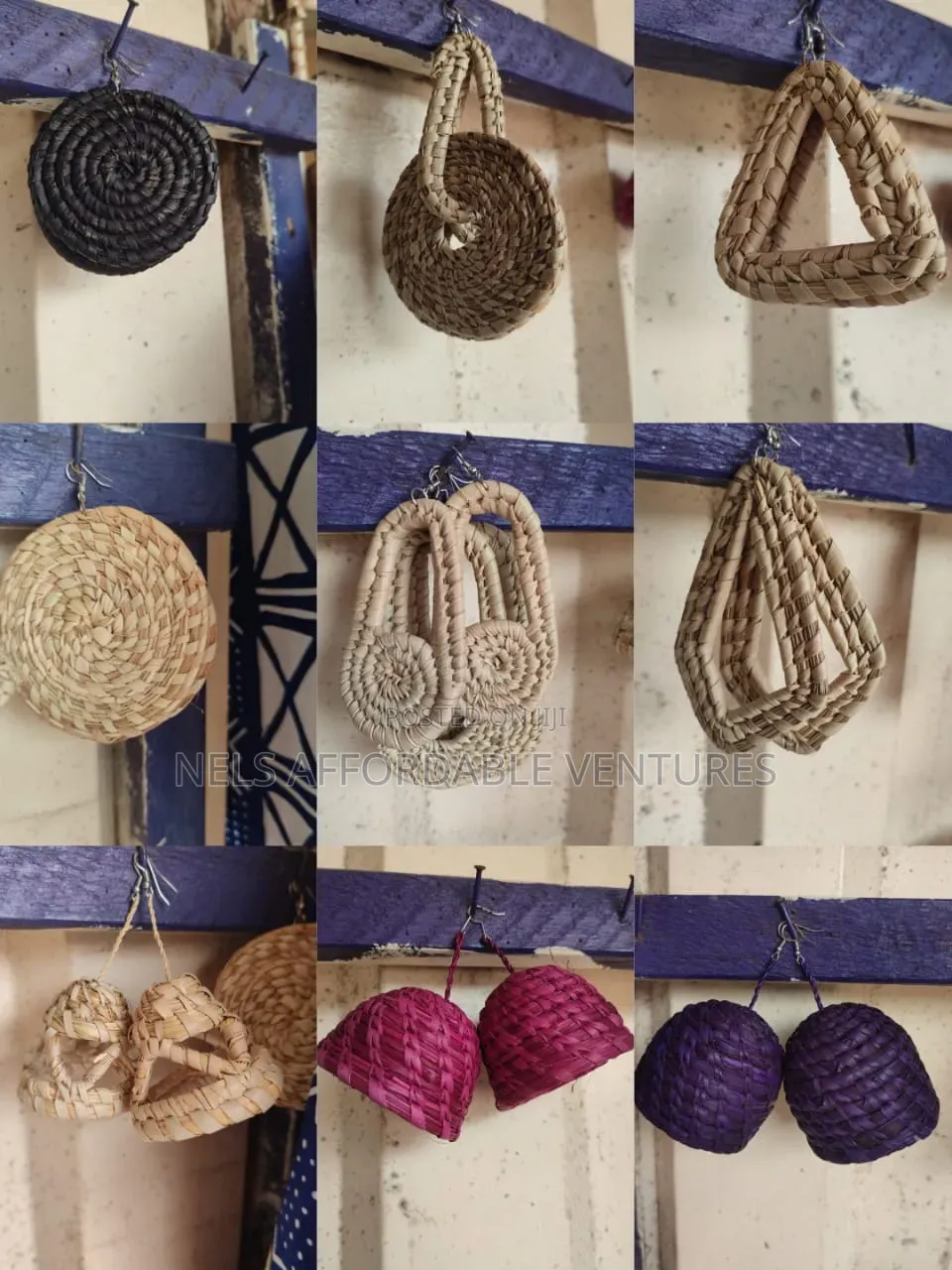 Rattan Earrings