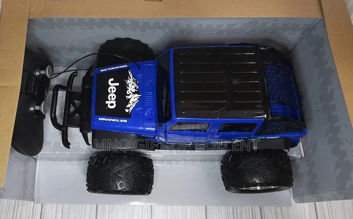 New Bright R/C Trucks Blue Jeep Wrangler No.1688