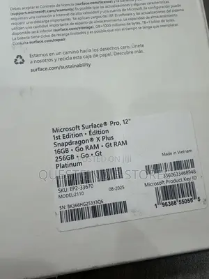 New Microsoft Surface Laptop 16GB Qualcomm Snapdragon X Plus SSD 256GB