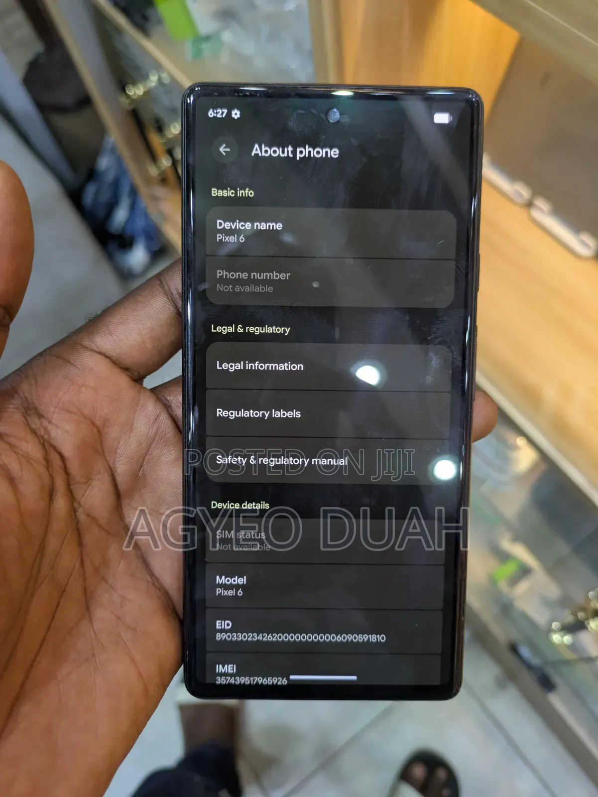New Google Pixel 6 256 GB Yellow