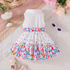 Shirt Collar Sleeveless Open Chest Plus Belt Hem Age 1-3yrs Only