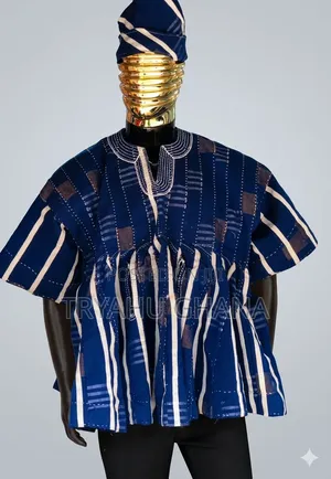 Smock Fugu for Men – Premium Weave, Tryahu Ghana