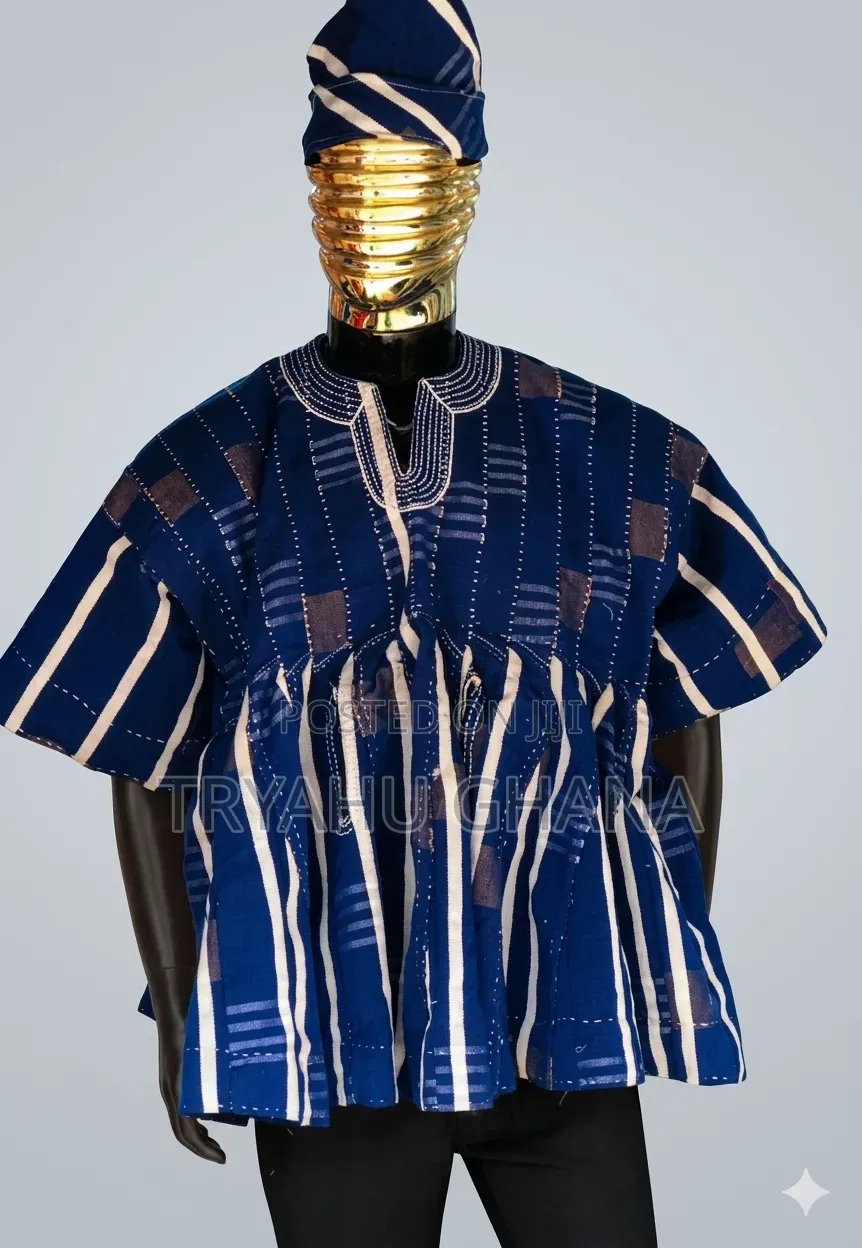 Smock Fugu for Men – Premium Weave, Tryahu Ghana