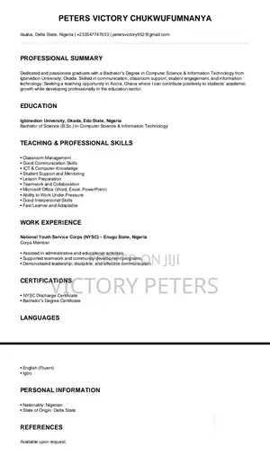 Assistant School Head