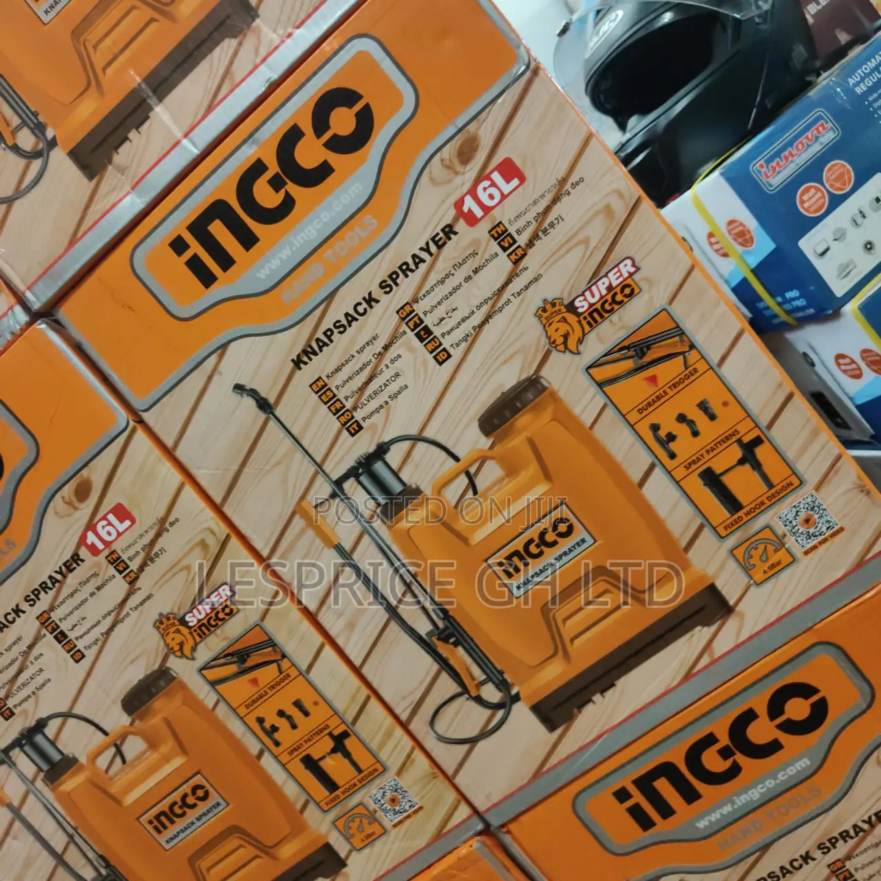 Super Efficient 16l Nozzle Adjustable Knapsack Sprayer From Ingco