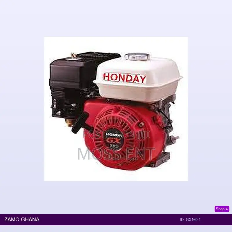 Gasoline Engine 5.5hp 1w H16 S-Shaft - Gx160-1