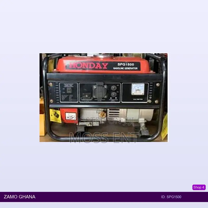 Generator Gasoline 1.0 - 1.1kw Red - Spg1500