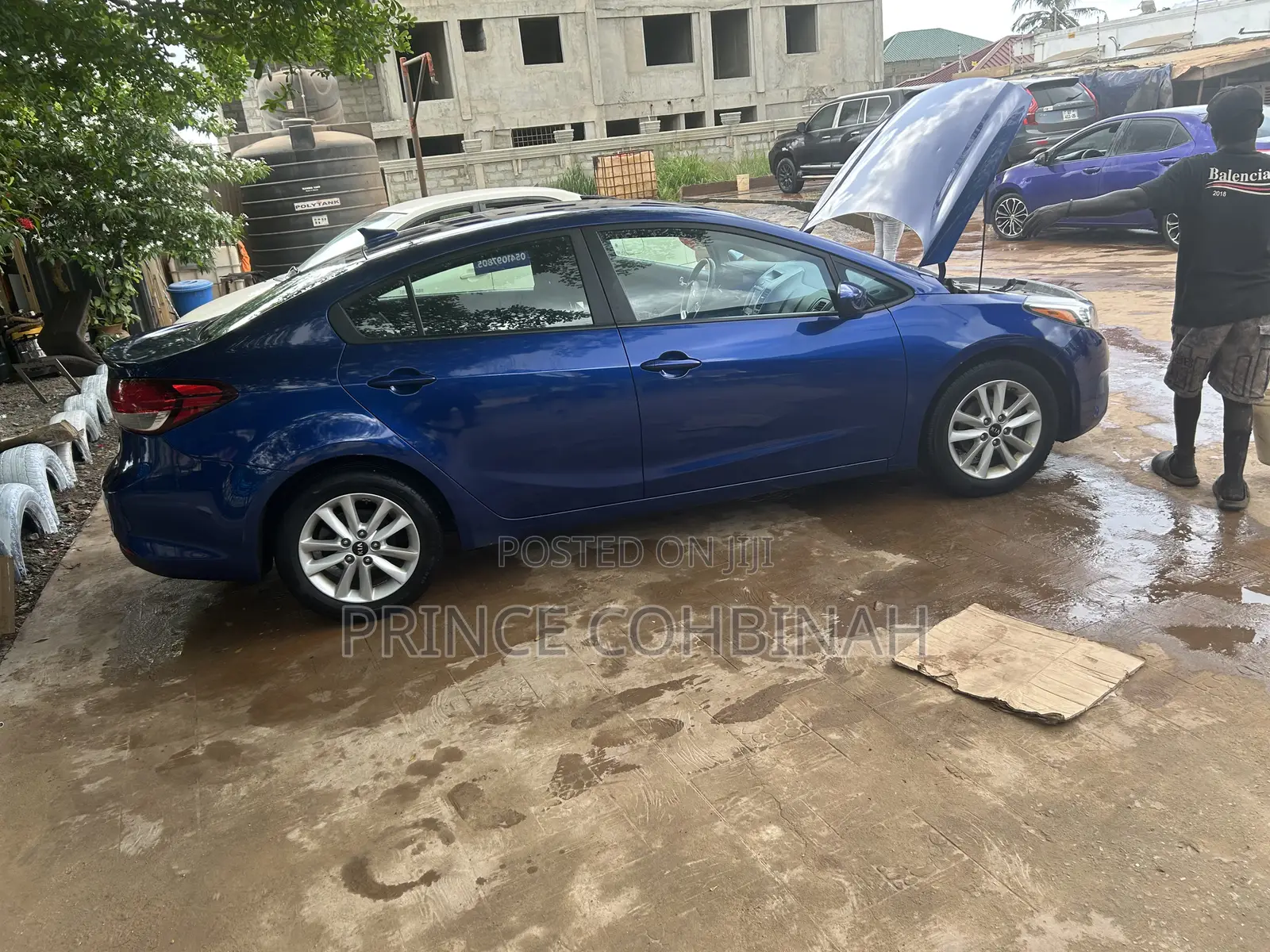 Kia Forte S Sedan 2017 Blue