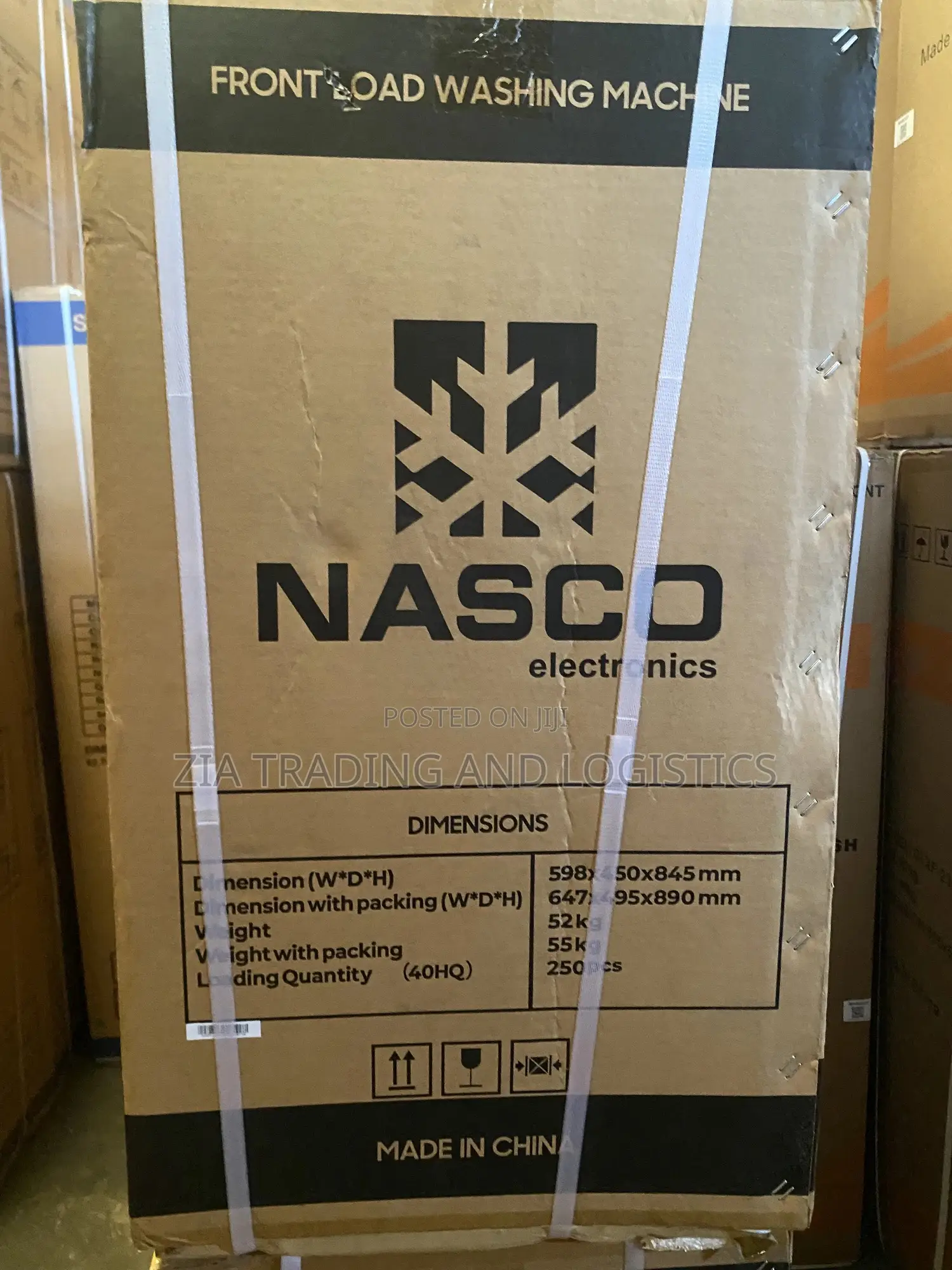 Nasco 8kg Front Load Washing Machine
