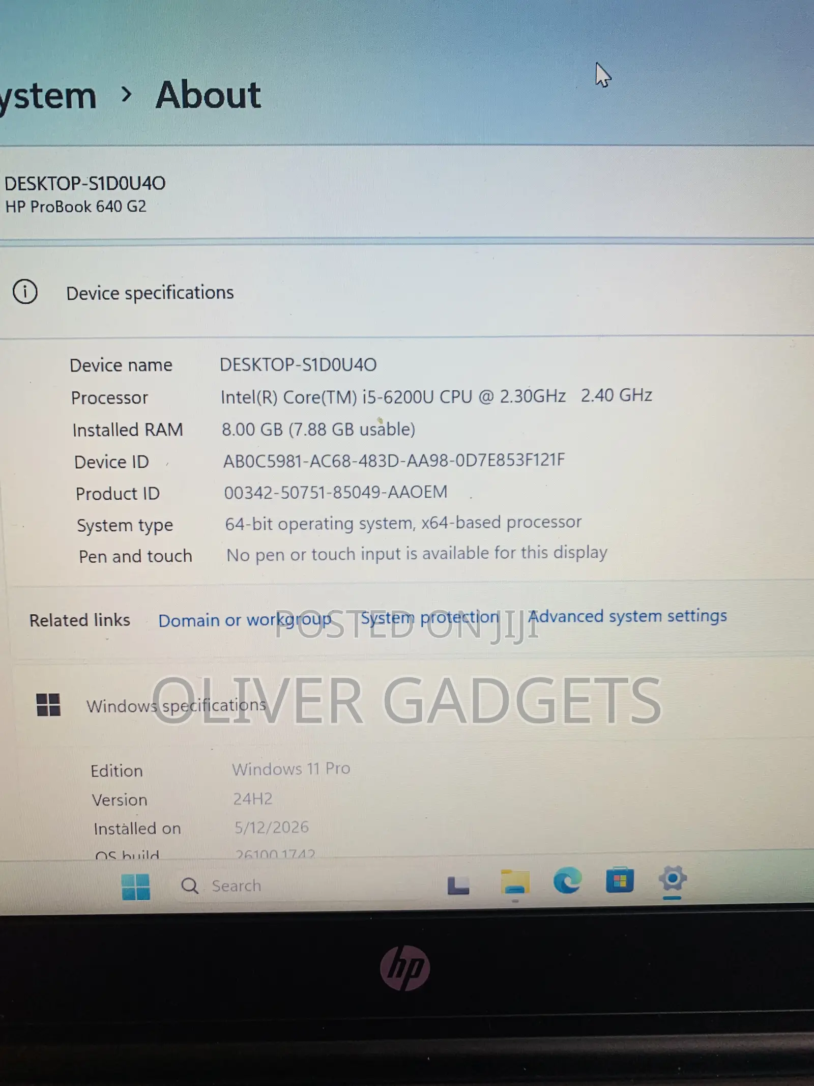 Laptop HP ProBook 440 G2 8GB Intel Core i5 SSD 256GB