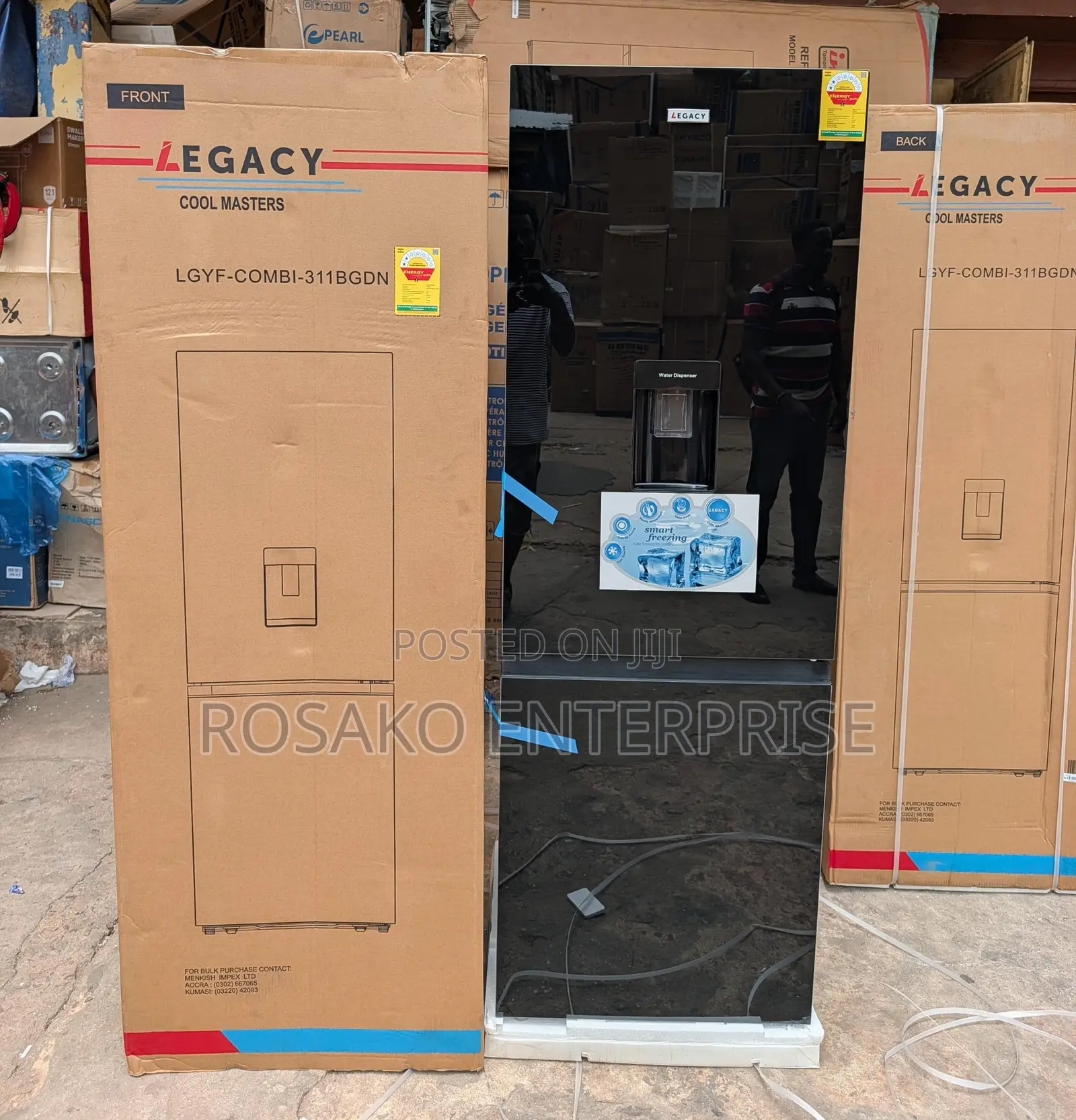 Legacy 311ltrs Black Mirror Fridge Ghc5050