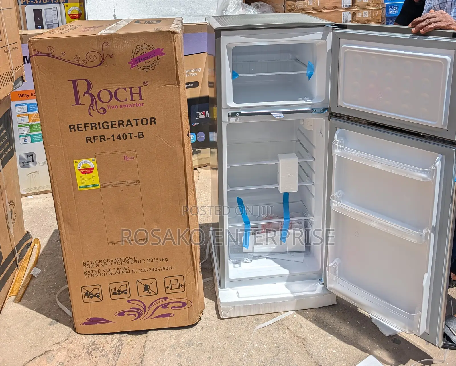 Roch 140t Fridge 118ltrs Top Freezer Fridge *Ghc2300*