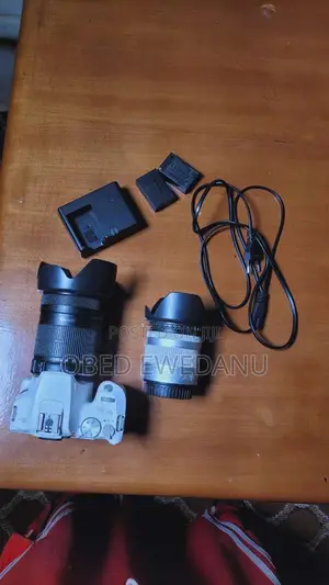 Canon 250d With Two Lenses, Batteries and Charger