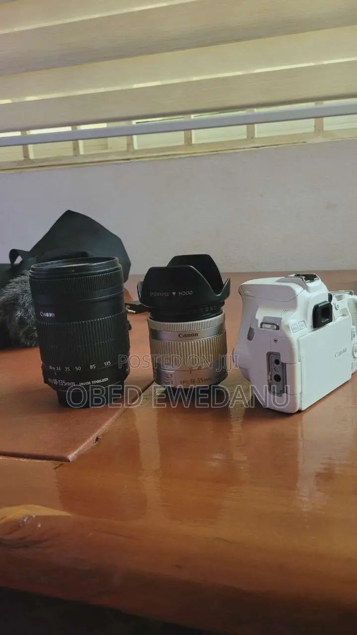 Canon 250d With Two Lenses, Batteries and Charger