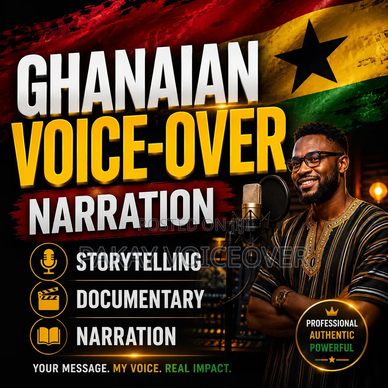 Pakay Ghanaian Twi / Fante Voice-over Artist