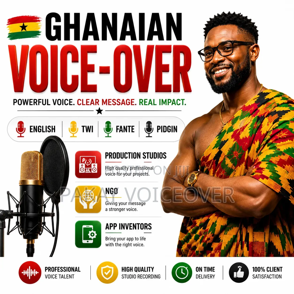 Pakay Ghanaian Twi / Fante Voice-over Artist