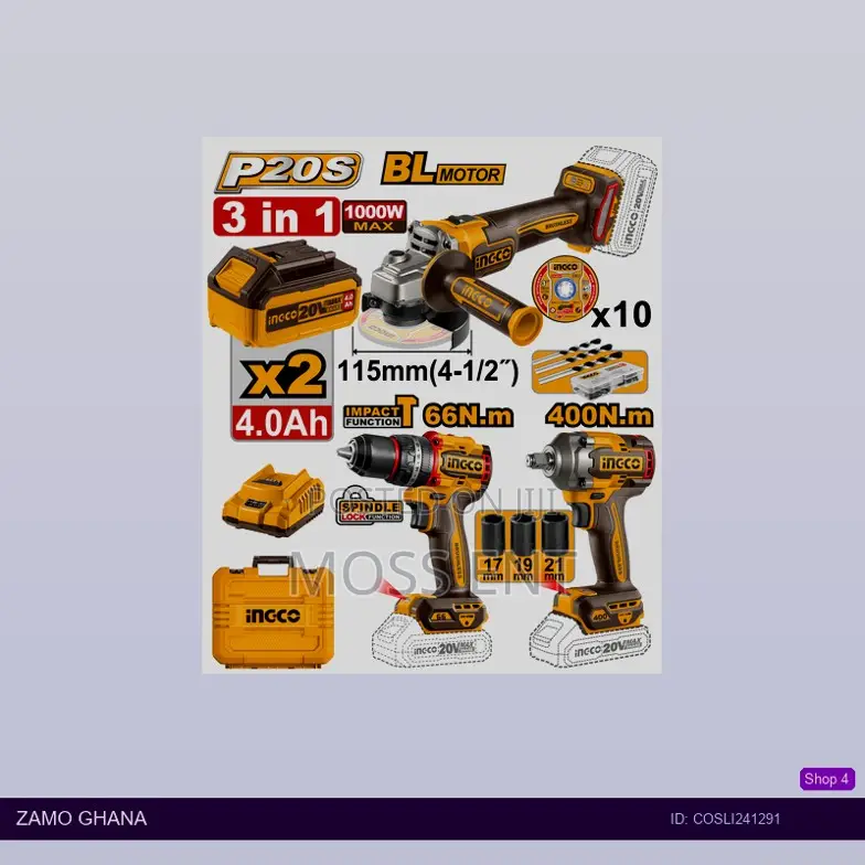 Cordless 3 PCS Combo - Cosli241291