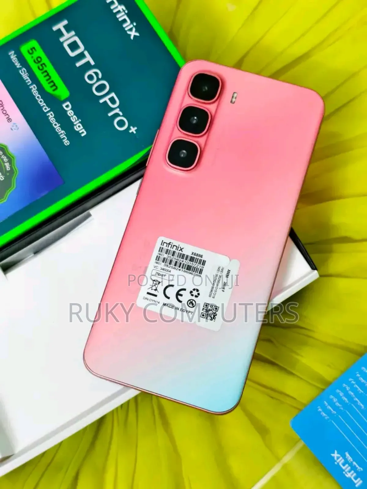 New Infinix Hot 60 Pro+ 128 GB Pink