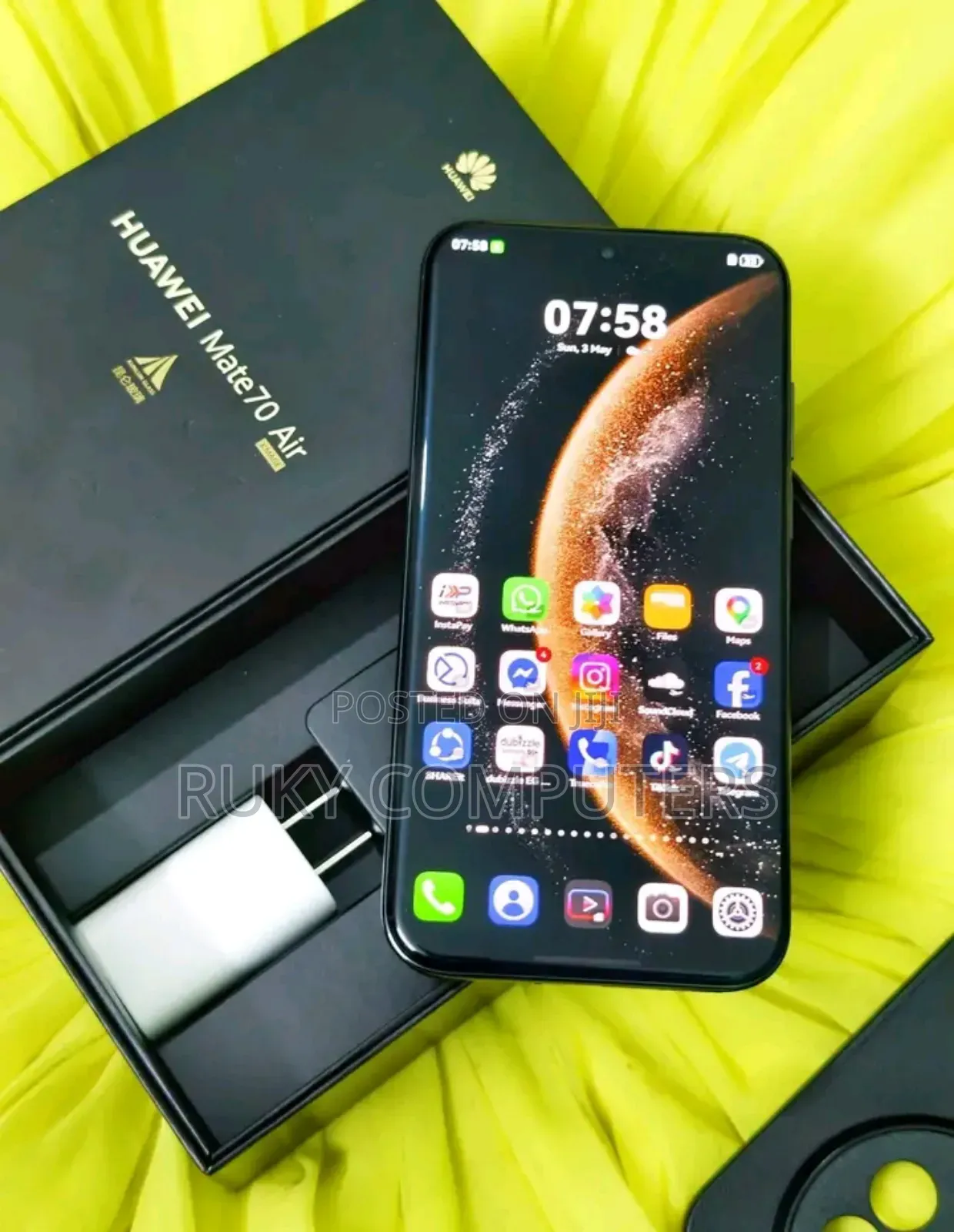 New Huawei Mate 70 Air 5G 512 GB Black