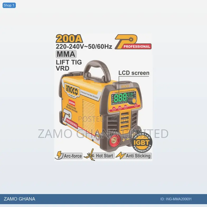 Inverter Mma/Tig Lift Welding - Ing-Mma200691