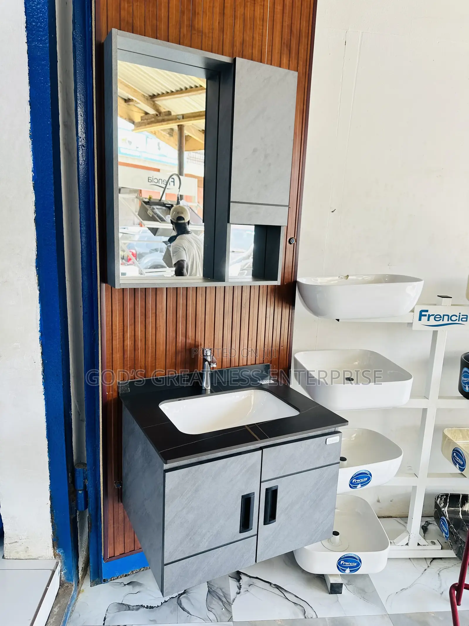 60cm Marble Cabinet