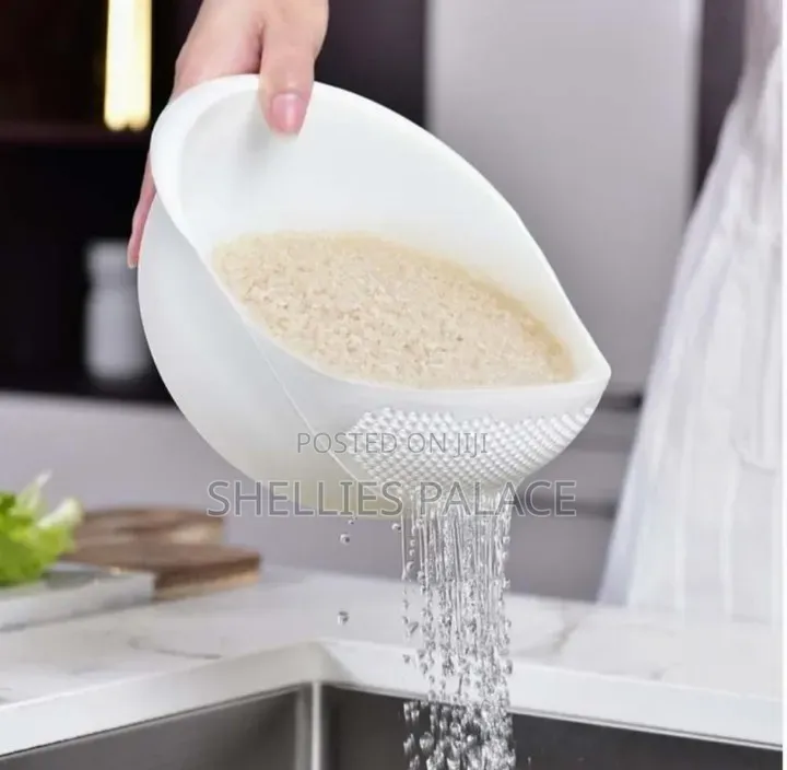 Multipurpose Plastic Vegetables Drain Basket, Rice Washseive