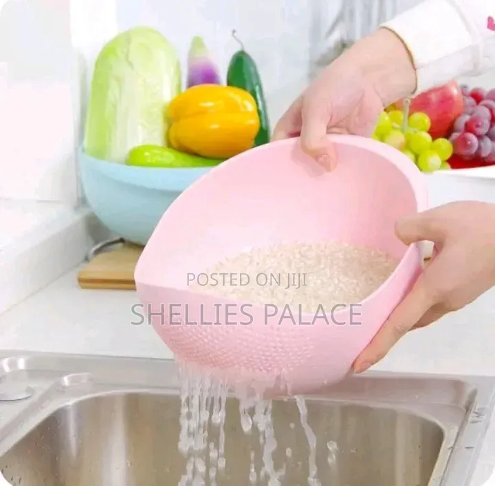 Multipurpose Plastic Vegetables Drain Basket, Rice Washseive