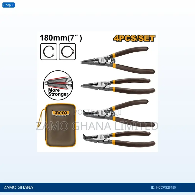 4 PCS Circlip Pliers - Hccps26180