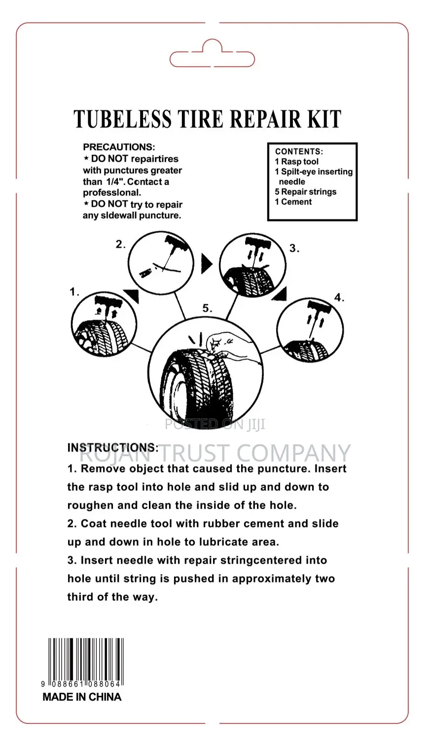 Rojan Trust Tire Repair Kit