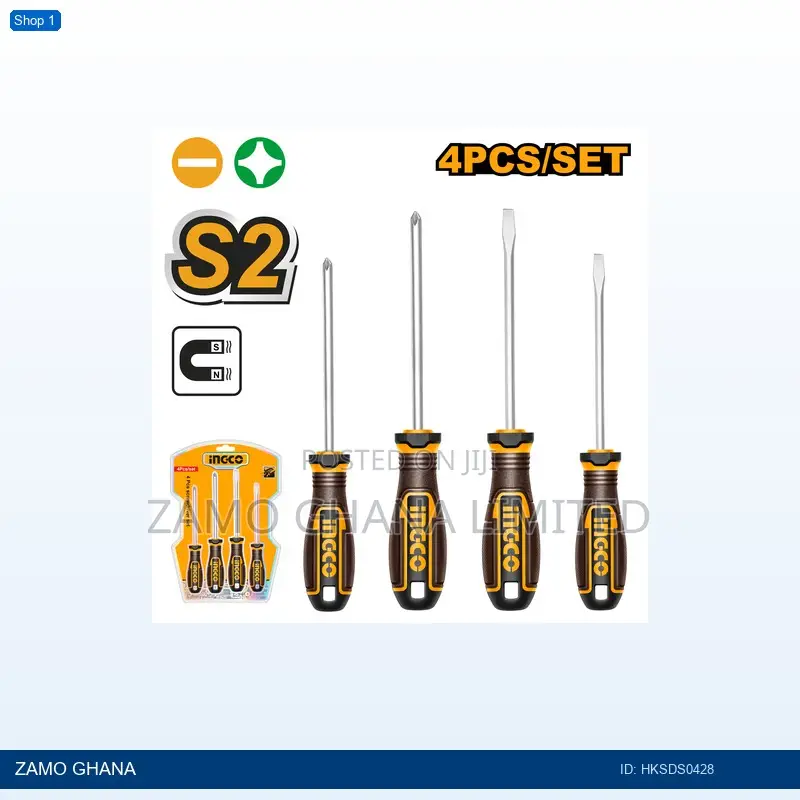 4 PCS Screwdriver - Hksds0428