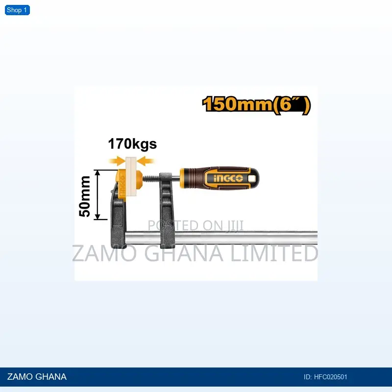 F Clamp With Plastic - Hfc020501